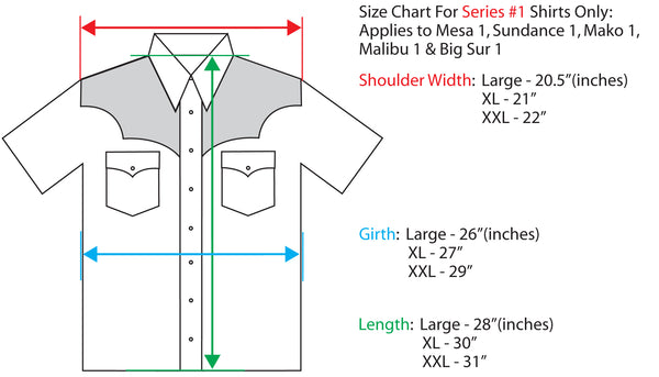 xxl in inches shirts